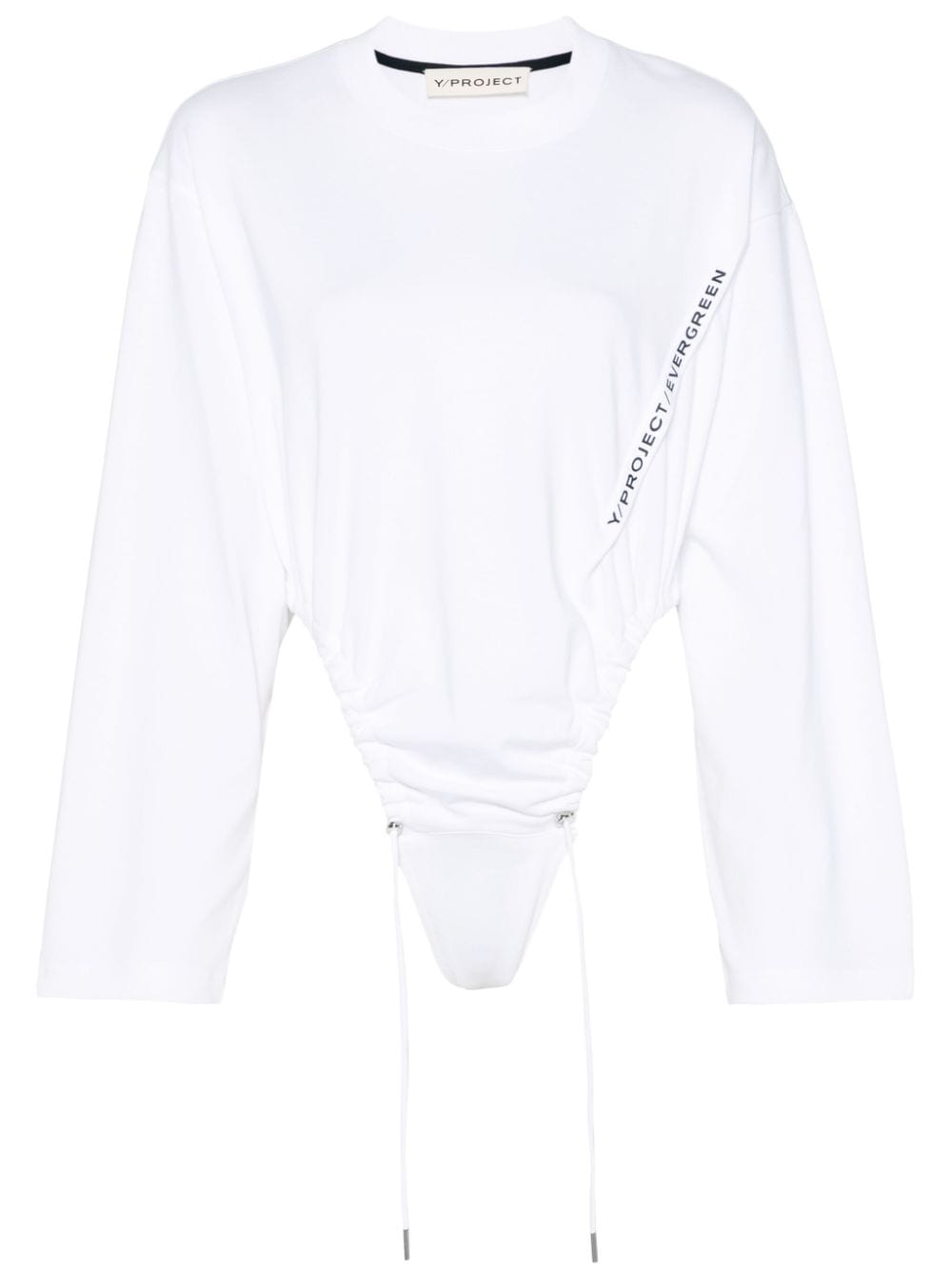 Y/Project logo-print bodysuit - White von Y/Project