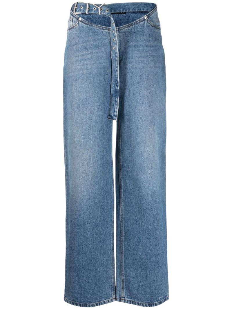 Y/Project low-rise loose-fit jeans - Blue von Y/Project