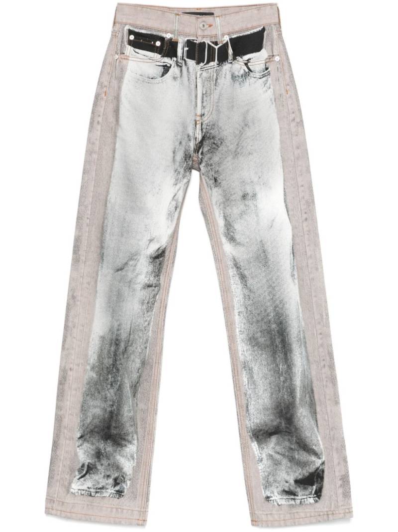 Y/Project trompe l'oeil jeans - Grey von Y/Project