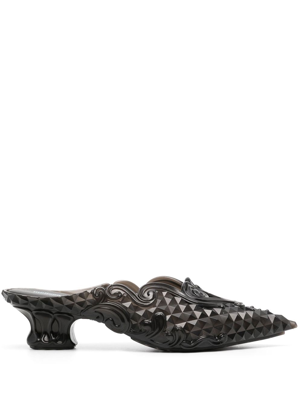 Y/Project x Melissa 55mm filigree-detailing mules - Black von Y/Project