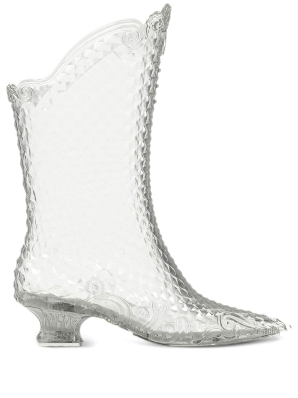 Y/Project x Melissa pointed court boot - White von Y/Project