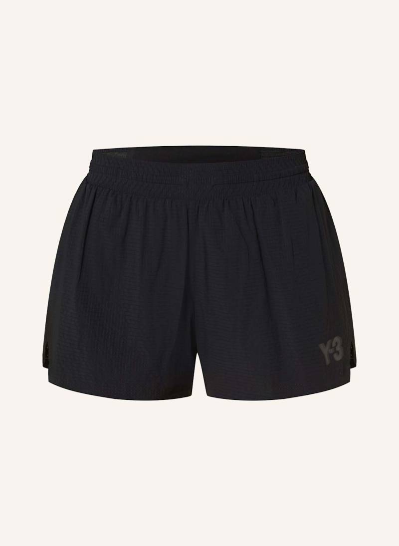 Y-3 2-In-1-Laufshorts Run schwarz von Y-3