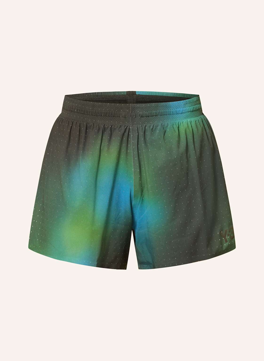 Y-3 2-In-1-Laufshorts gruen Y-3 2-In-1-Laufshorts gruen von Y-3
