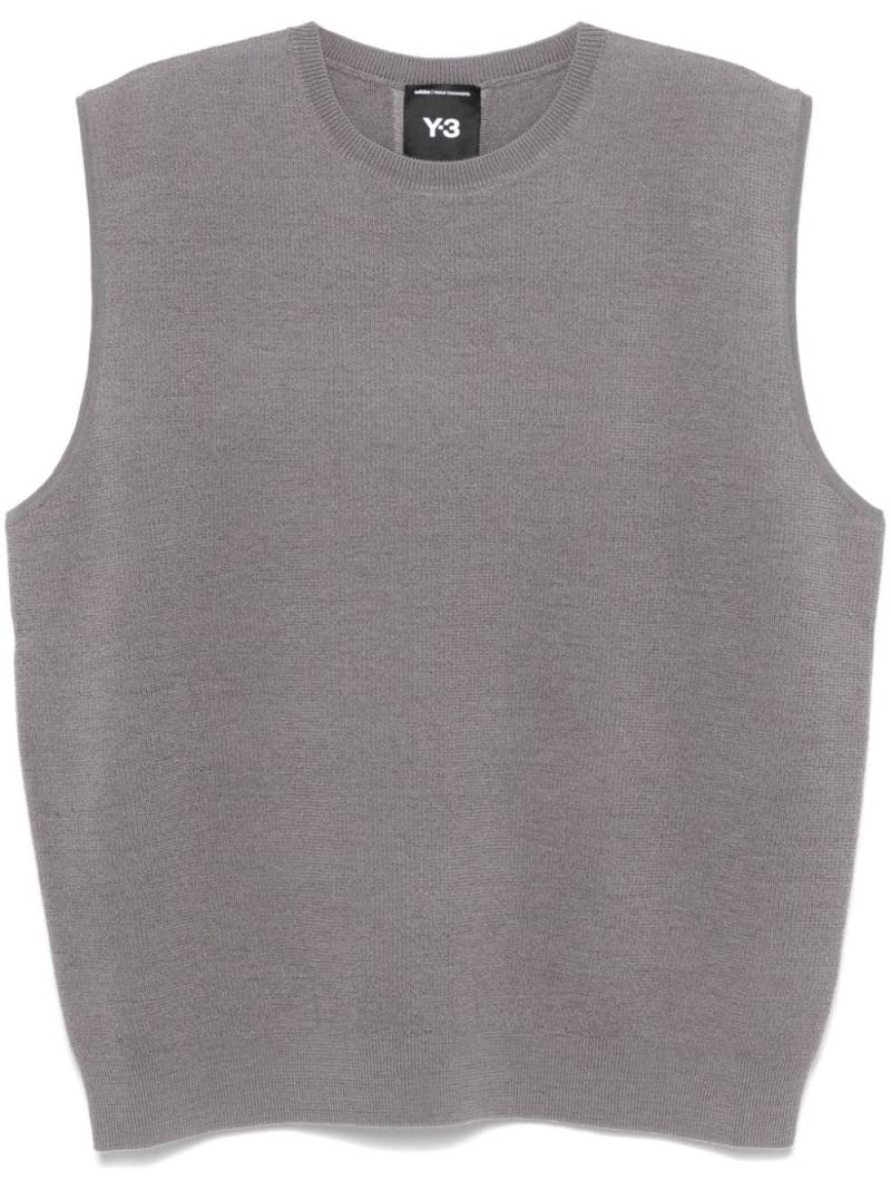 Y-3 3-Stripes knitted vest - Grey von Y-3