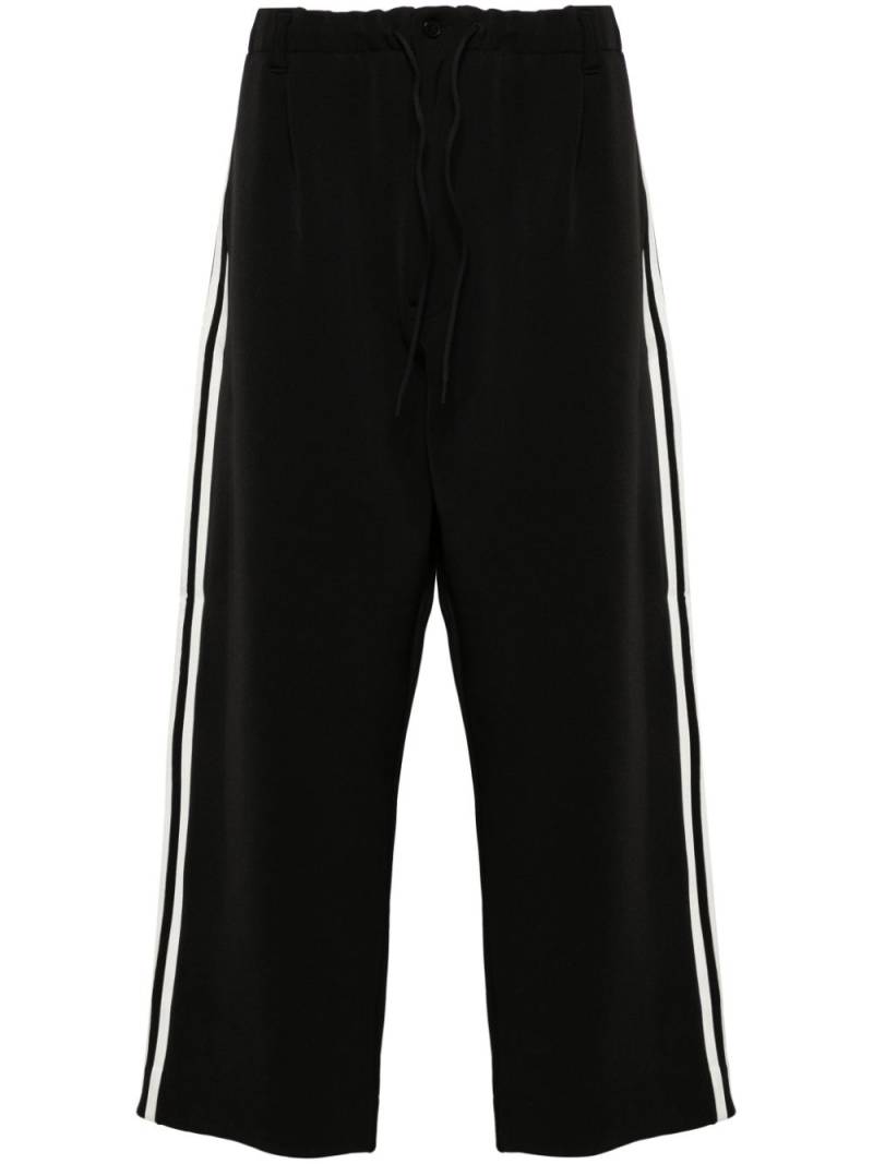 Y-3 3-stripe drawstring track pants - Black von Y-3