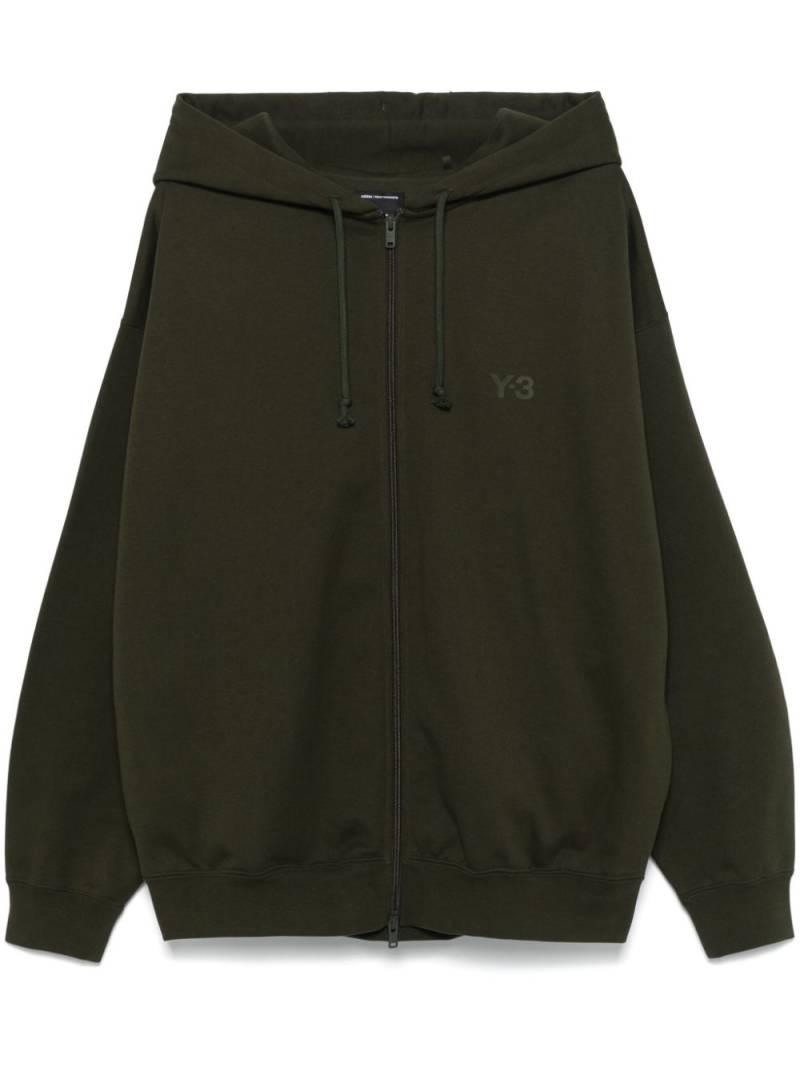 Y-3 FL Zip hoodie - Green von Y-3