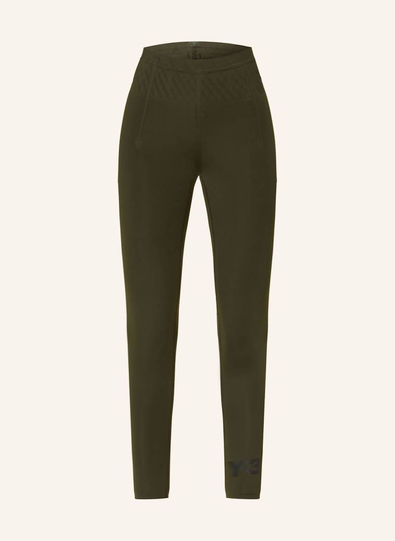 Y-3 Lauf-Tights Running gruen von Y-3