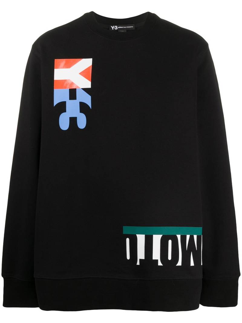 Y-3 M-cut graphic sweatshirt - Black von Y-3