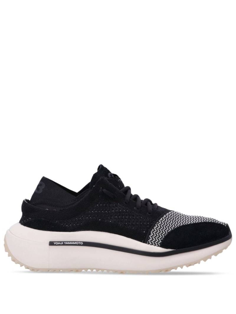 Y-3 Qisan knitted low-top sneakers - Black von Y-3