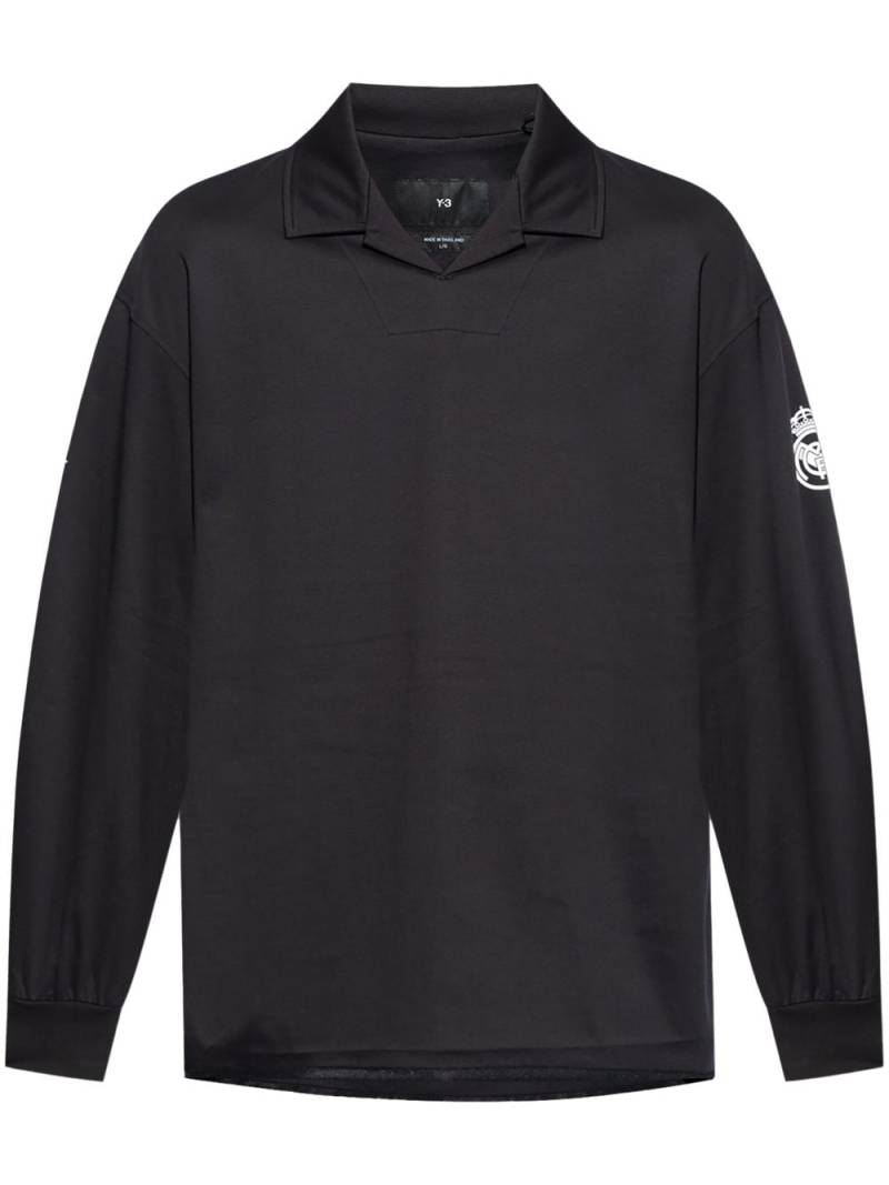 Y-3 RM long-sleeved polo shirt - Black von Y-3