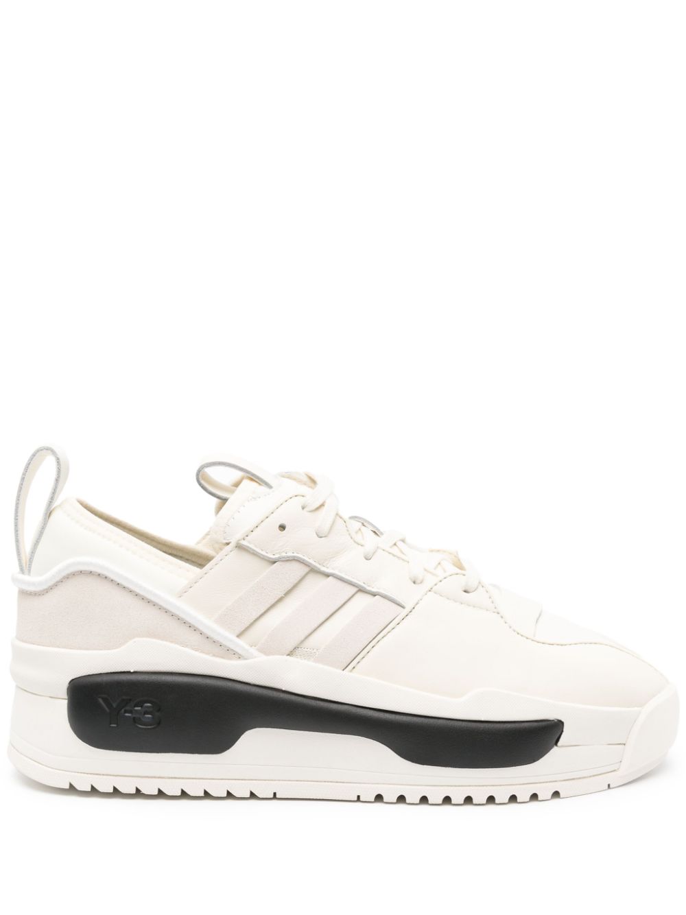 Y-3 Rivalry leather sneakers - White von Y-3