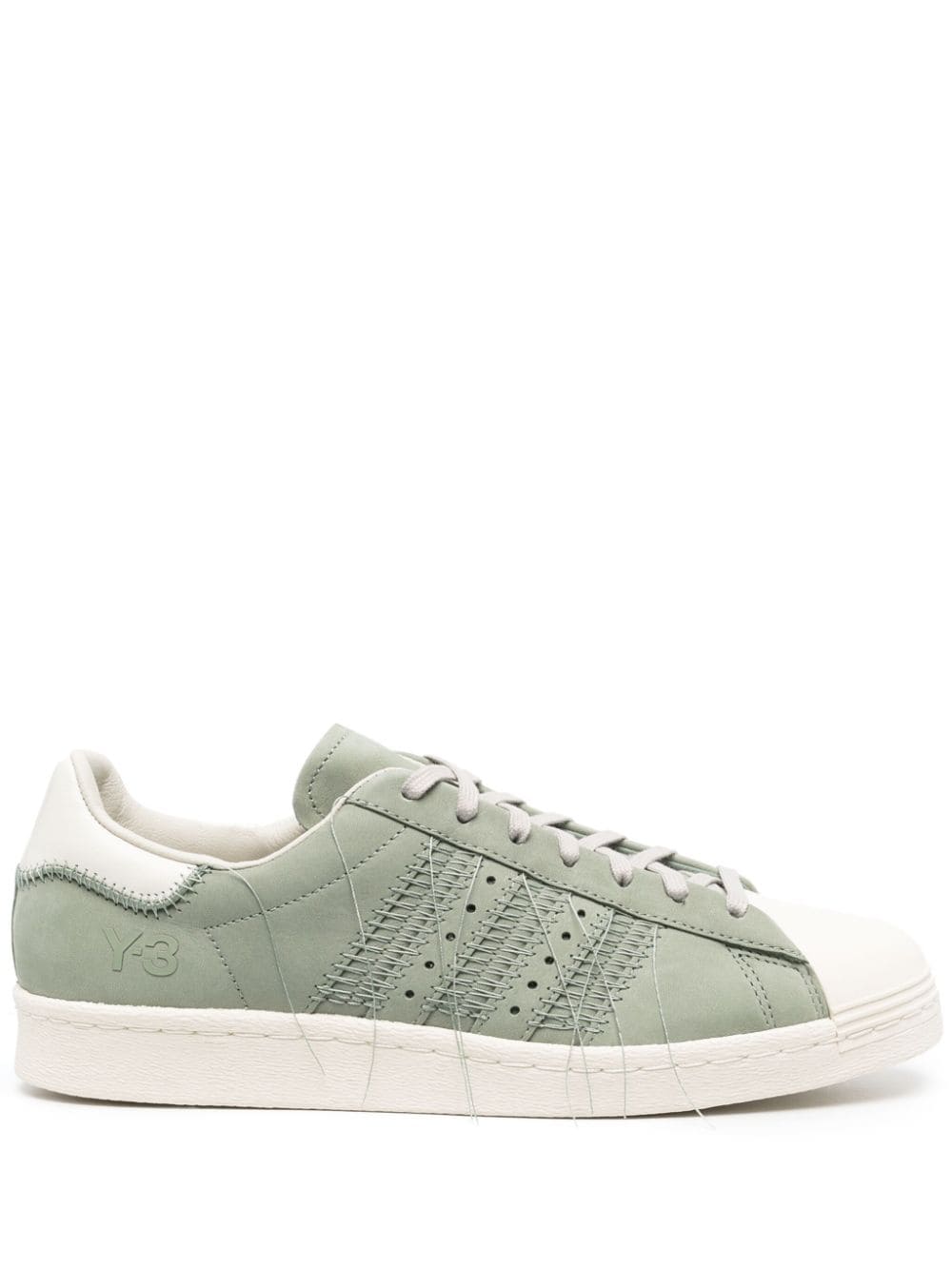 Y-3 Superstar stitch-embellished sneakers - Green von Y-3