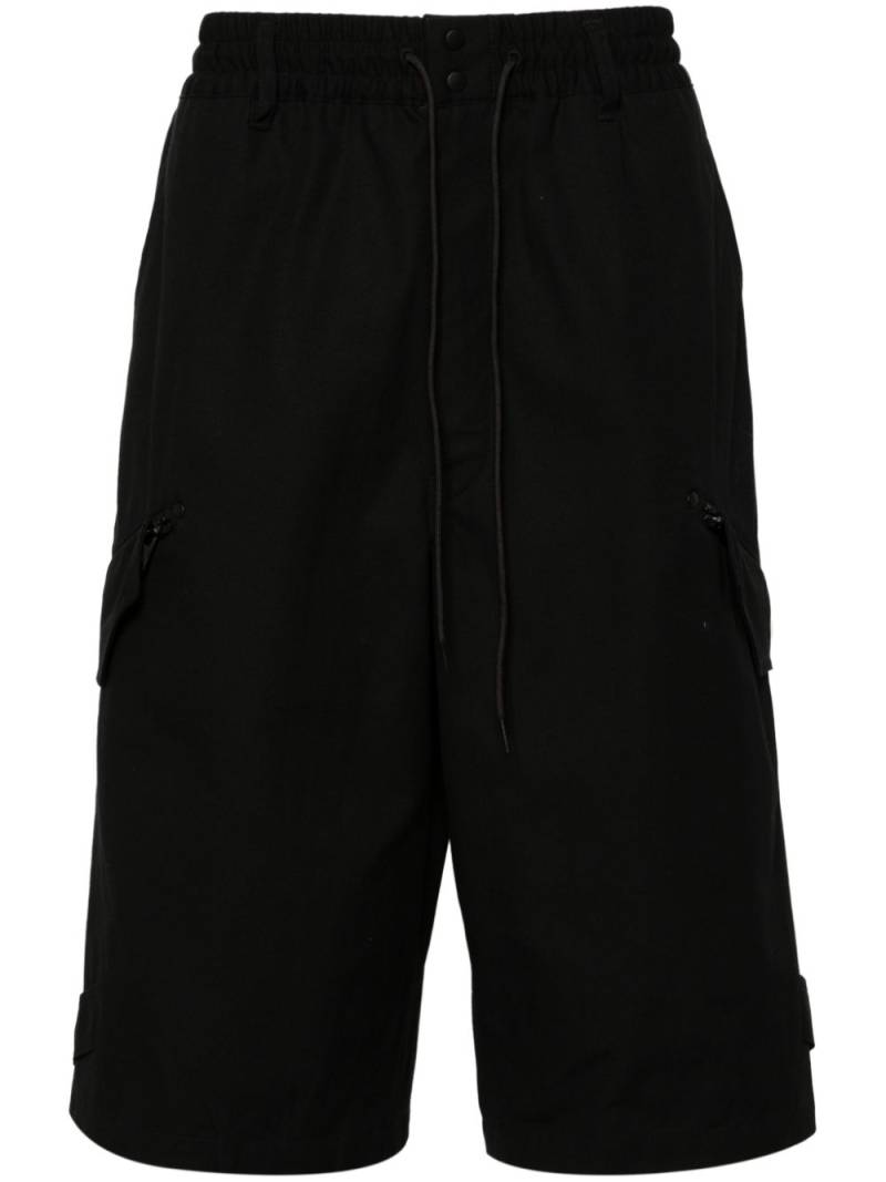 Y-3 Workwear cotton bermuda shorts - Black von Y-3