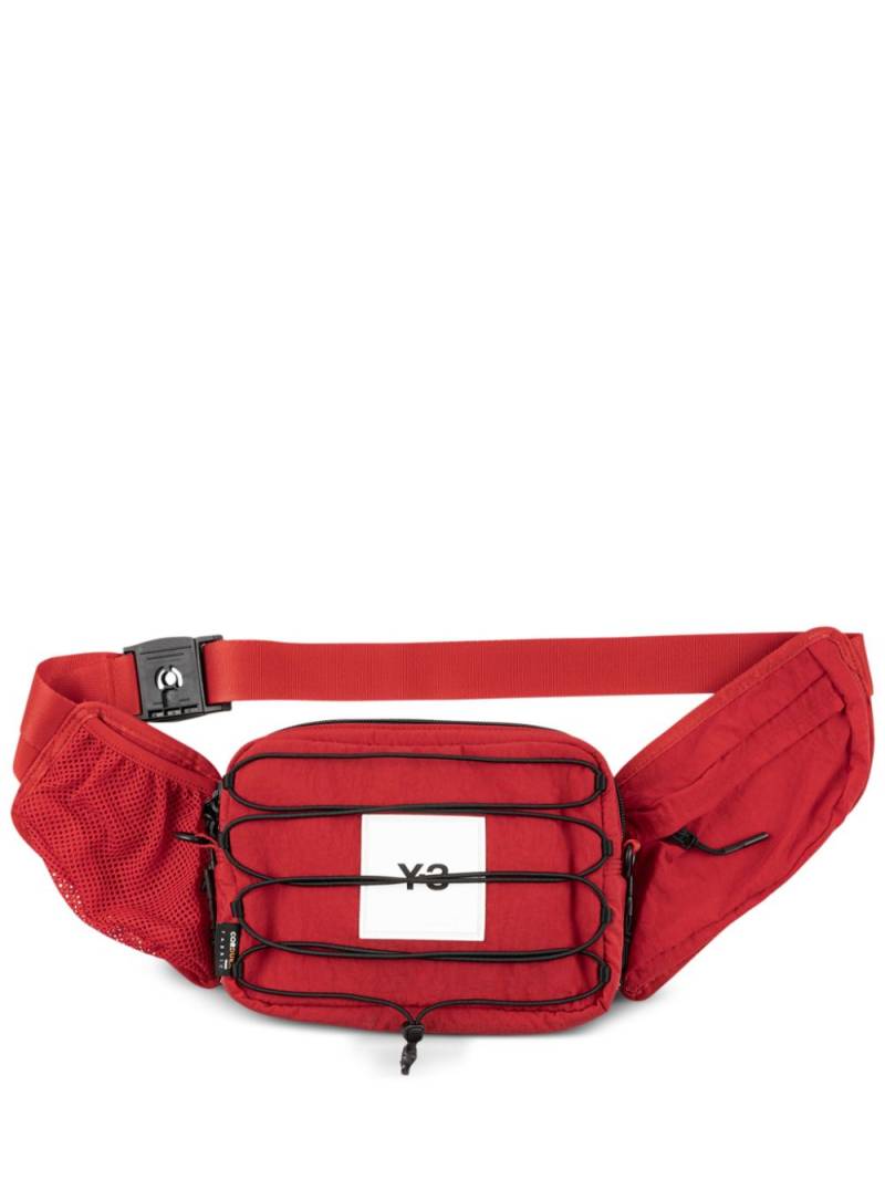 Y-3 logo-appliqué sling bag - Red von Y-3