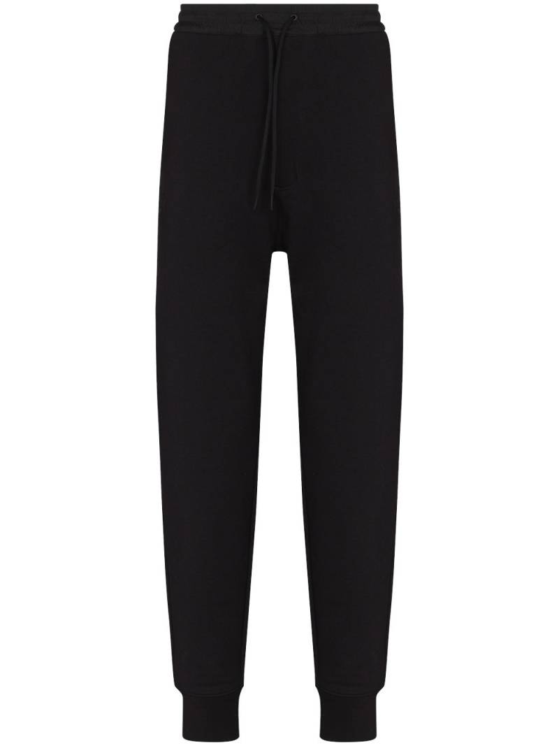 Y-3 tonal logo track pants - Black von Y-3