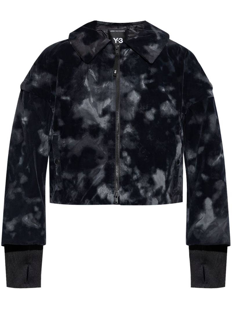 Y-3 all-over print padded jacket - Black von Y-3