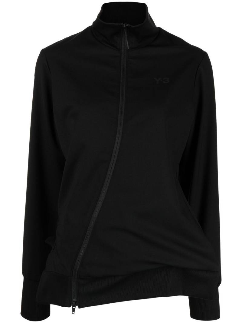 Y-3 asymmetric zip sweatshirt - Black von Y-3