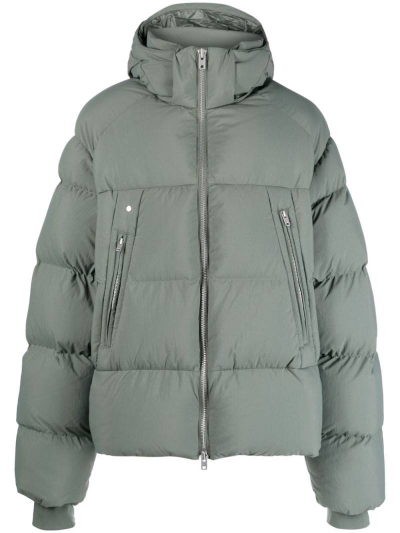 Y-3 quilted hooded jacket - Green von Y-3