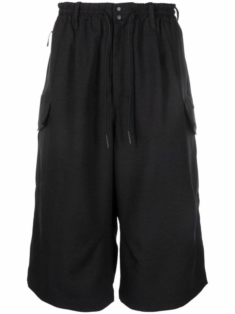 Y-3 drawstring cargo shorts - Black von Y-3