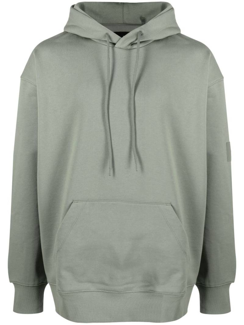 Y-3 drawstring cotton-blend hoodie - Green von Y-3