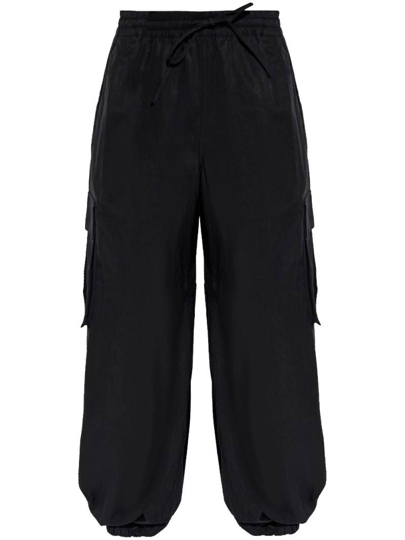 Y-3 elasticated-wais cargo trousers - Black von Y-3