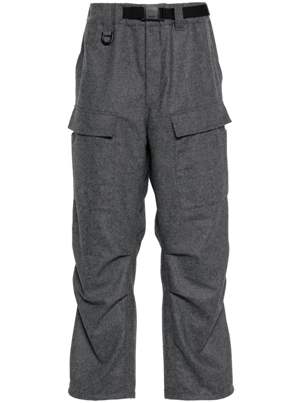 Y-3 flannel cargo trousers - Grey von Y-3