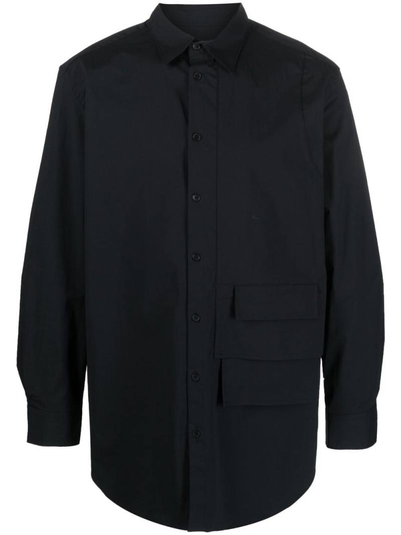 Y-3 flap-pocket detail shirt - Black von Y-3