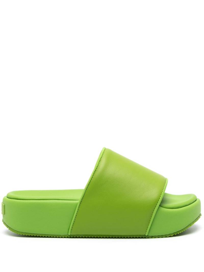 Y-3 flatform square-toe slides - Green von Y-3