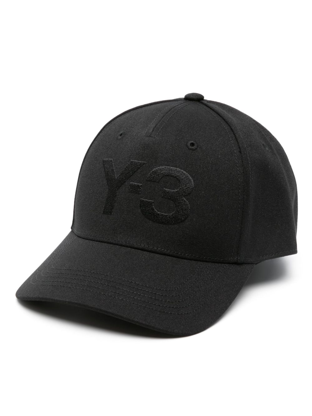 Y-3 flocked-logo baseball cap - Black von Y-3