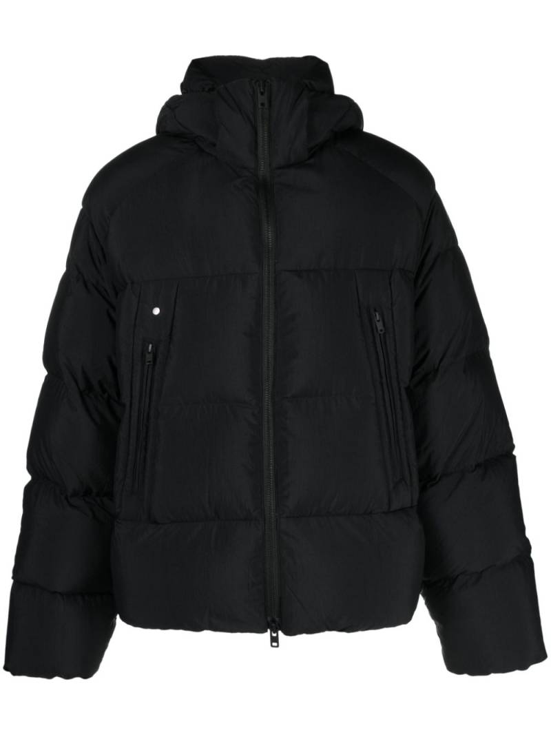 Y-3 hooded quilted puffer jacket - Black von Y-3