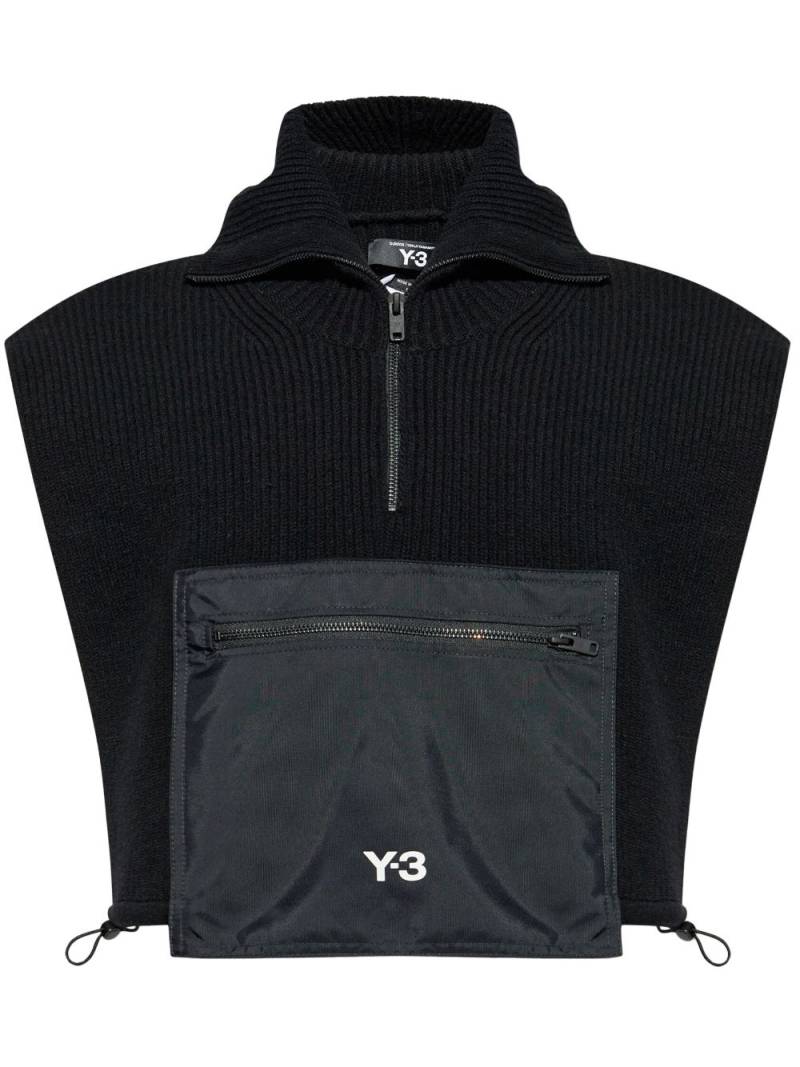 Y-3 VEST HOODED W/O SLEEVES - Black von Y-3