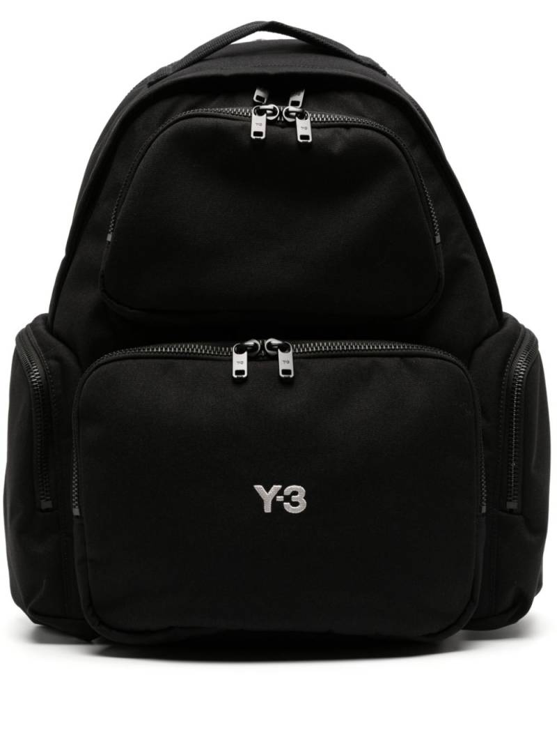 Y-3 logo-embroidered padded backpack - Black von Y-3