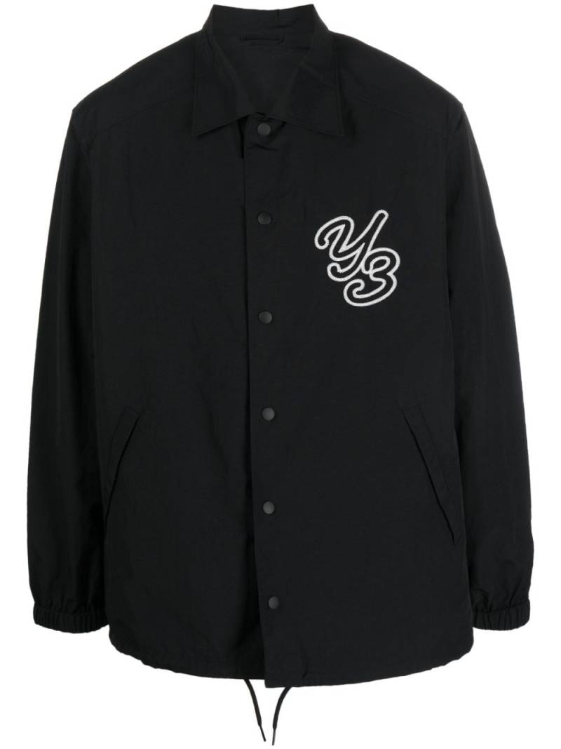 Y-3 logo-embroidered shirt jacket - Black von Y-3