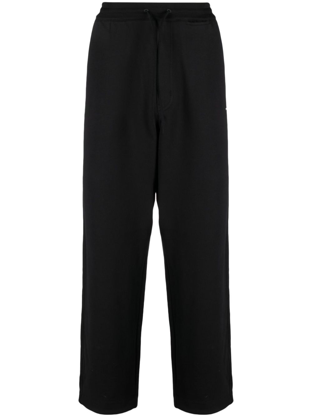 Y-3 logo-patch drawstring track pants - Black von Y-3