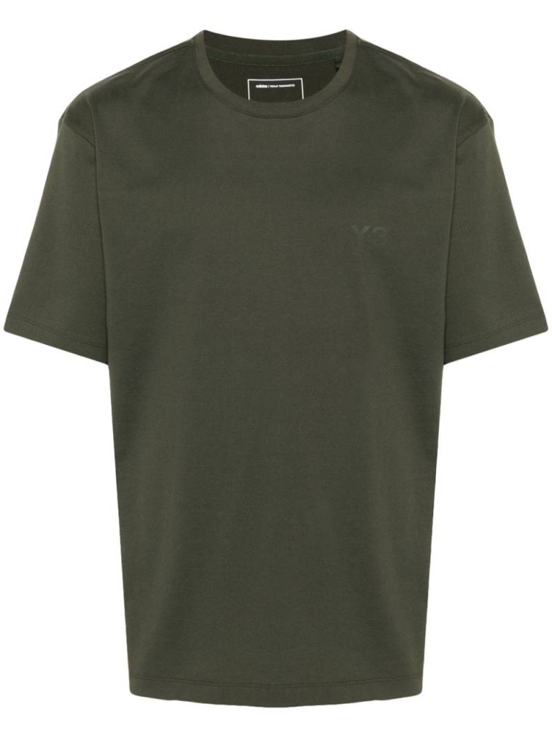 Y-3 logo-print T-shirt - Green von Y-3