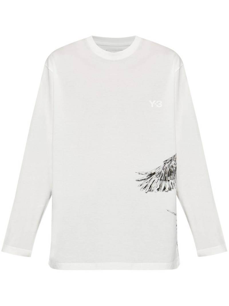 Y-3 logo-print T-shirt - White von Y-3