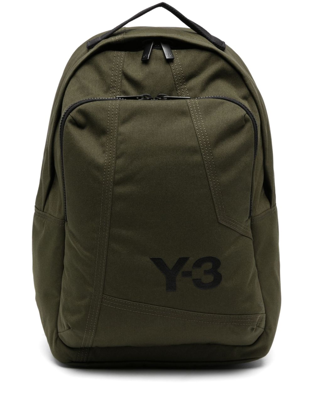 Y-3 logo-print backpack - Green von Y-3