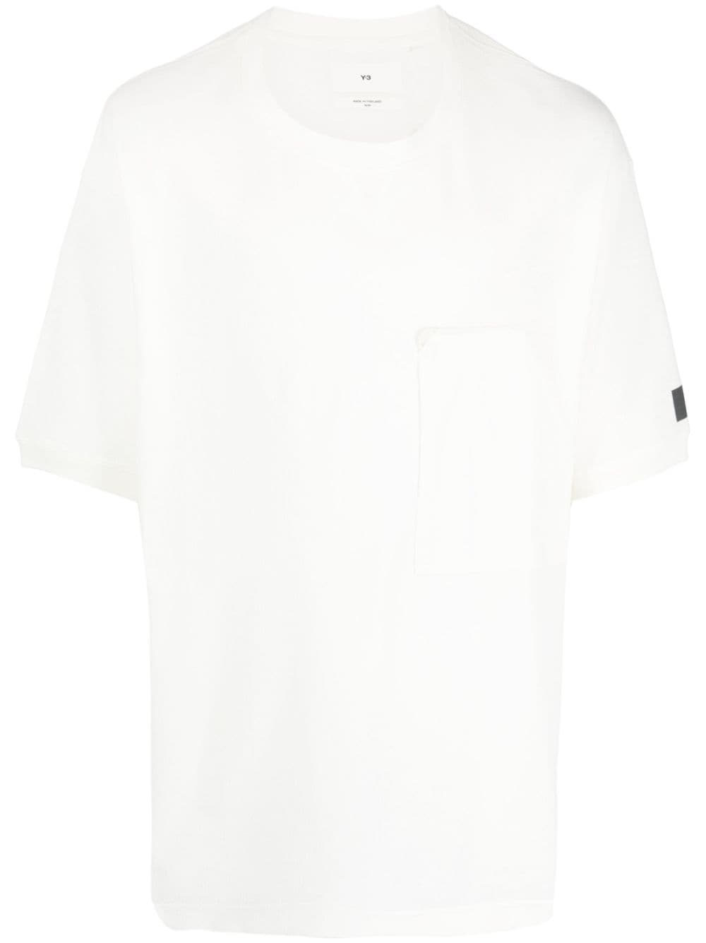 Y-3 logo-print cotton T-shirt - White von Y-3