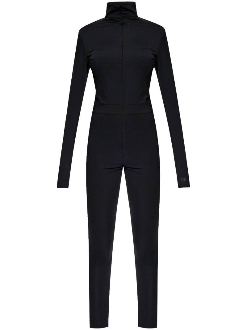 Y-3 logo-print jumpsuit - Black von Y-3