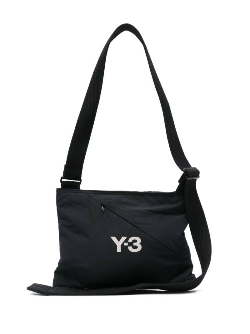 Y-3 logo-print messenger bag - Black von Y-3