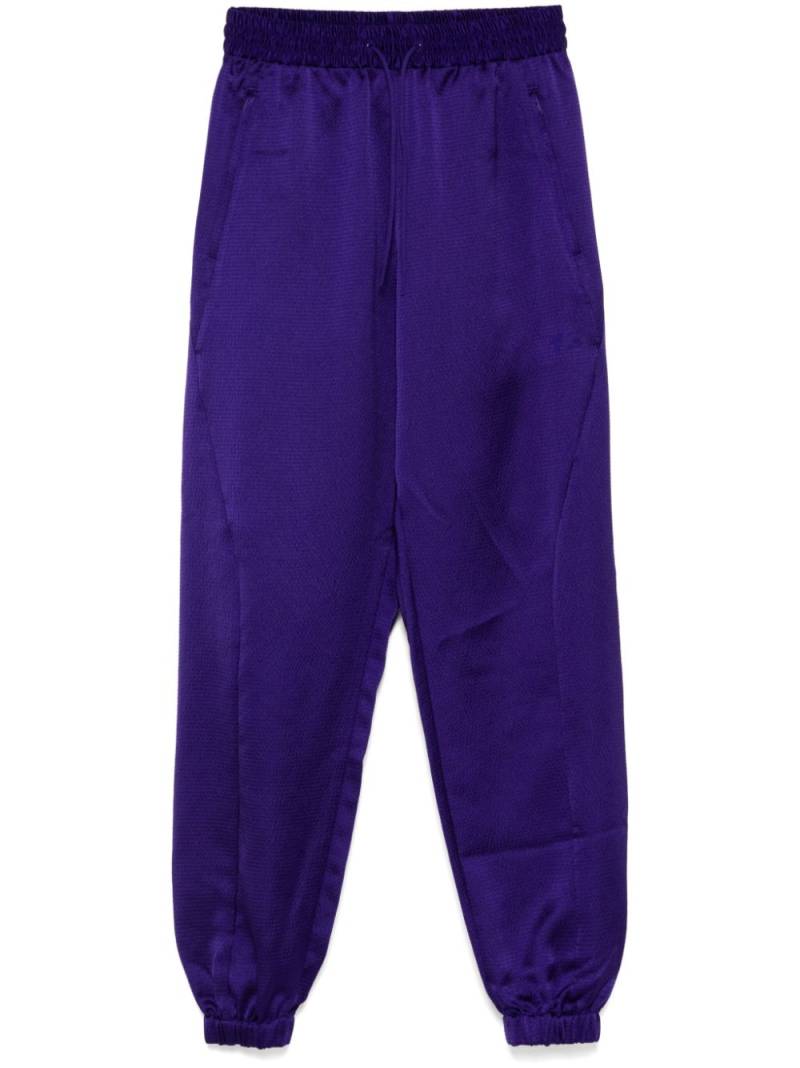 Y-3 logo-print track pants - Purple von Y-3