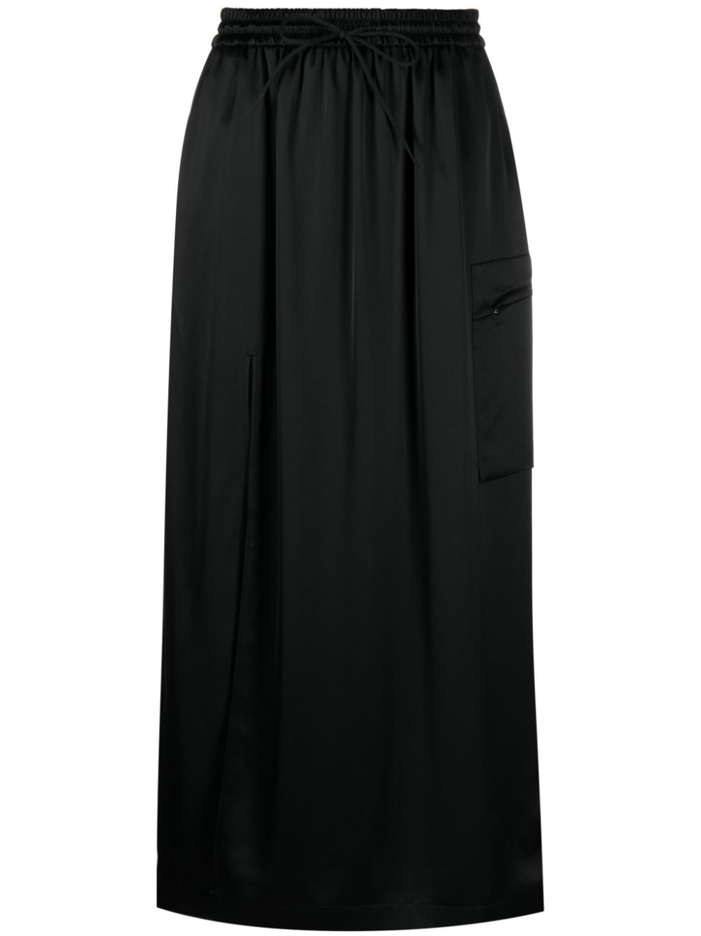 Y-3 satin cargo skirt - Black von Y-3