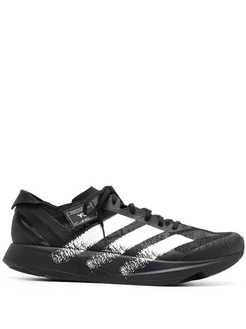 Y-3 striped lace-up sneakers - Black von Y-3