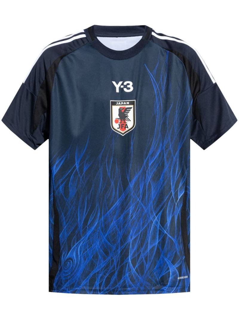 Y-3 x adidas Japanese Football Association Home T-shirt - Blue von Y-3