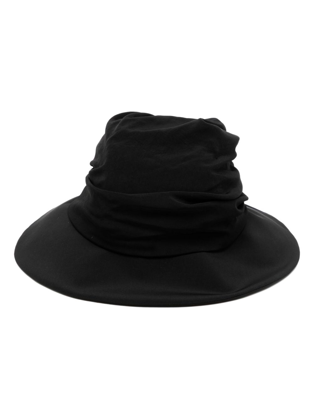 Y's draped crepe hat - Black von Y's