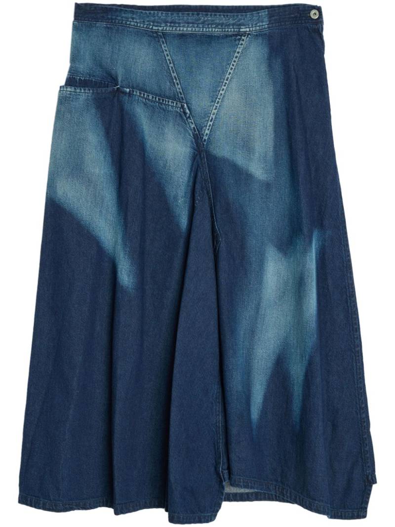 Y's O-Triangle skirt - Blue von Y's