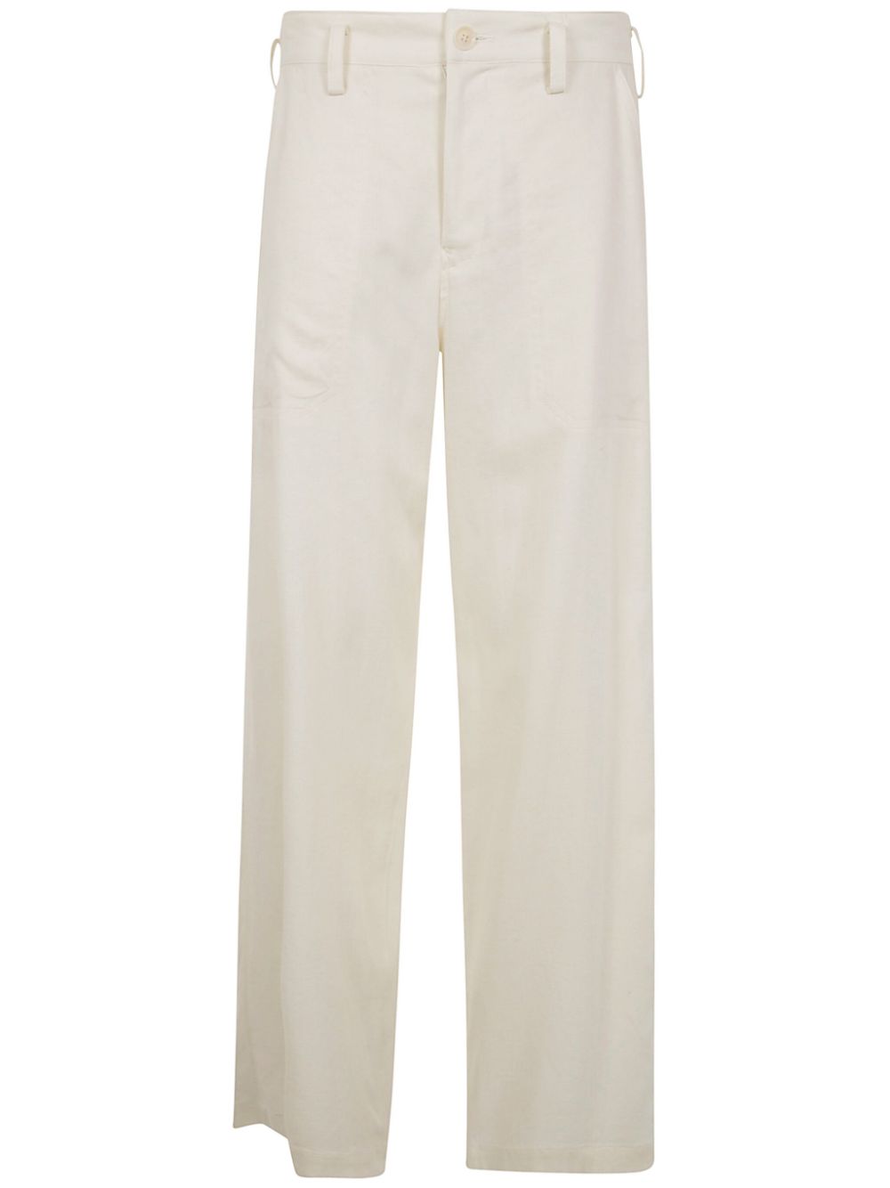 Y's straight-leg trousers - Neutrals von Y's