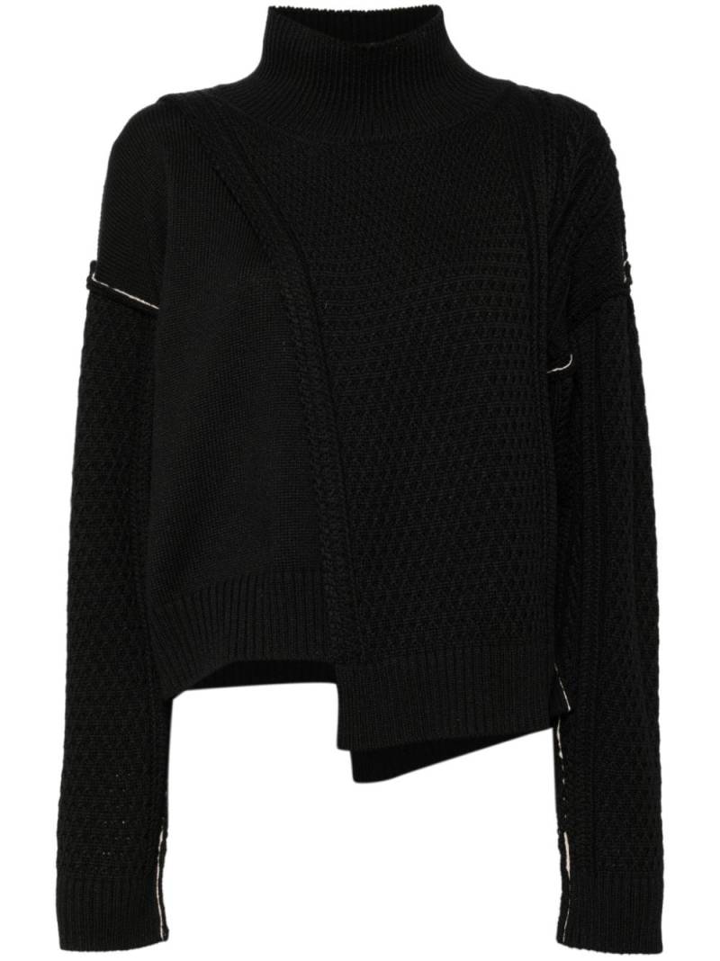 Y's cropped jumper - Black von Y's