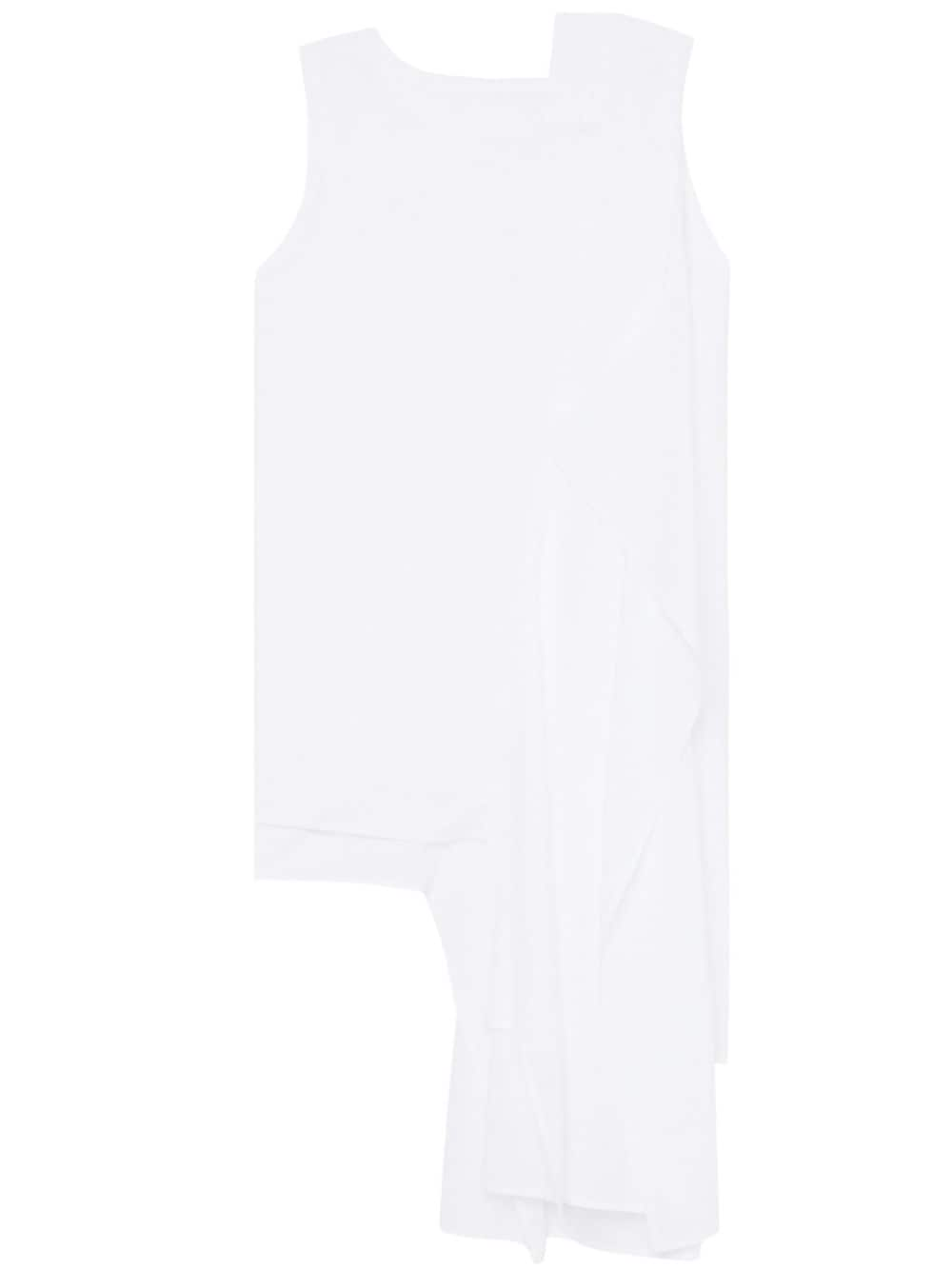 Y's asymmetric-hem cotton top - White von Y's