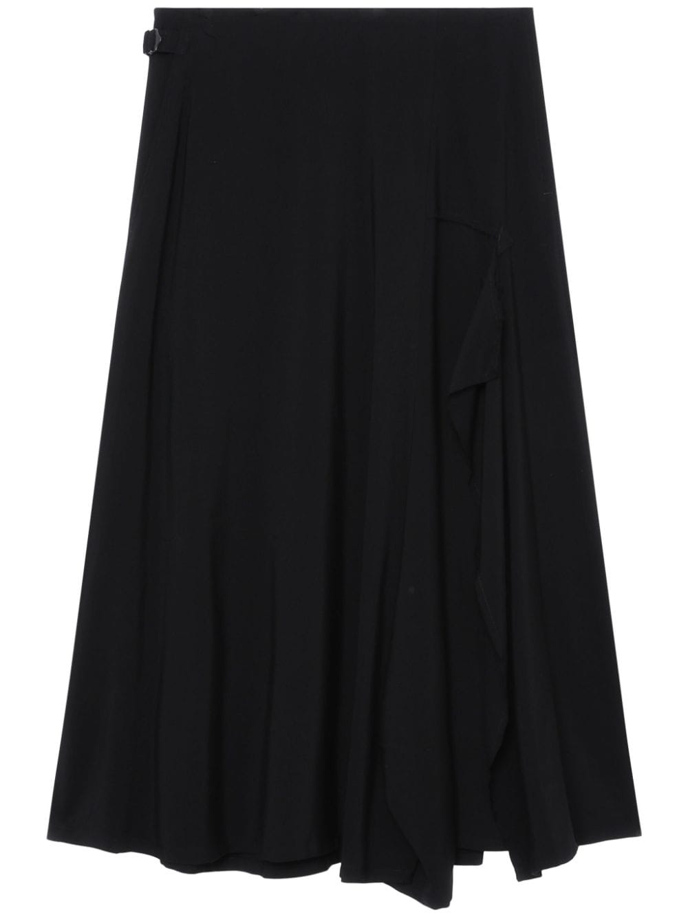 Y's asymmetric midi skirt - Black von Y's